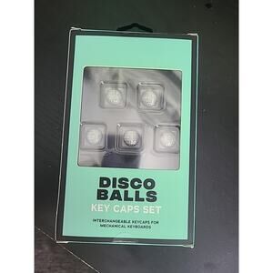Fly Tech Disco Balls Mechanical Keyboard Key Caps Set (5) - sliver
